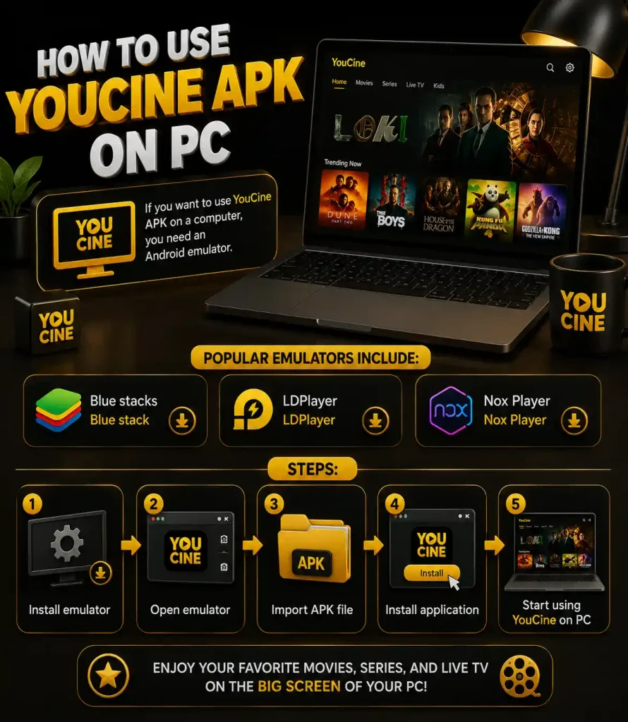 How to Use YouCine APK on PC