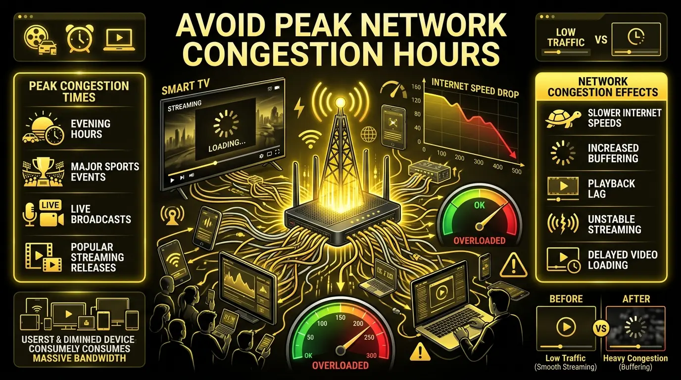 Avoid Peak Network Congestion Hours