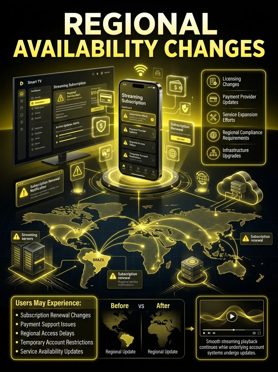 Regional Availability Changes