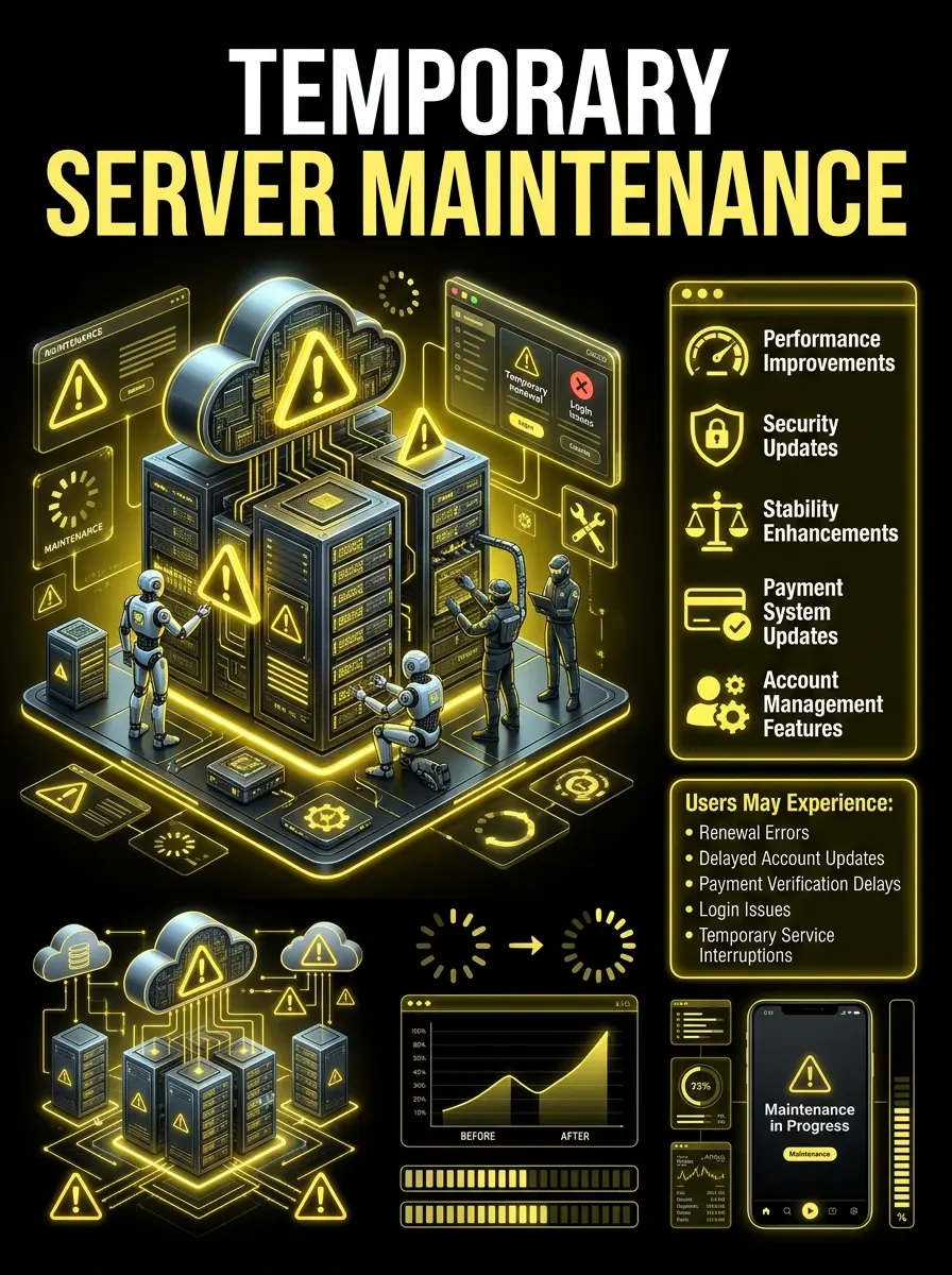 Temporary Server Maintenance