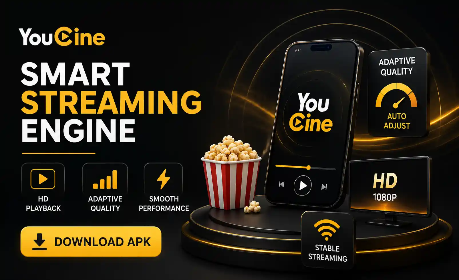 YouCine Smart Streaming Engine – HD Playback, Adaptive Quality & Smooth Performance (2026)